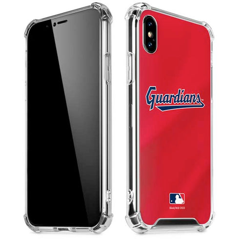 MLB Cleveland Guardians Alternate Road Jersey iPhone XS Max Clear Case